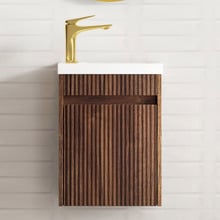 Bondi 400mm Wall Hung Small Space Single Vanity with Ceramic Countertop